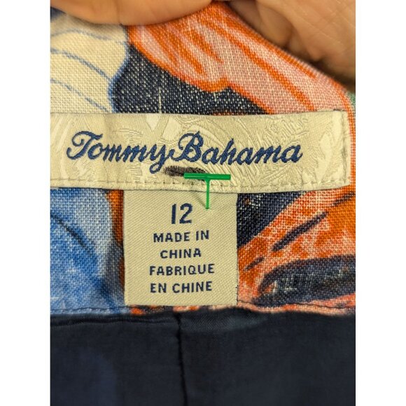 Tommy Bahama Womens Floral Print Skirt Size 12 Multicolor Linen Cotton Blend - Picture 6 of 7